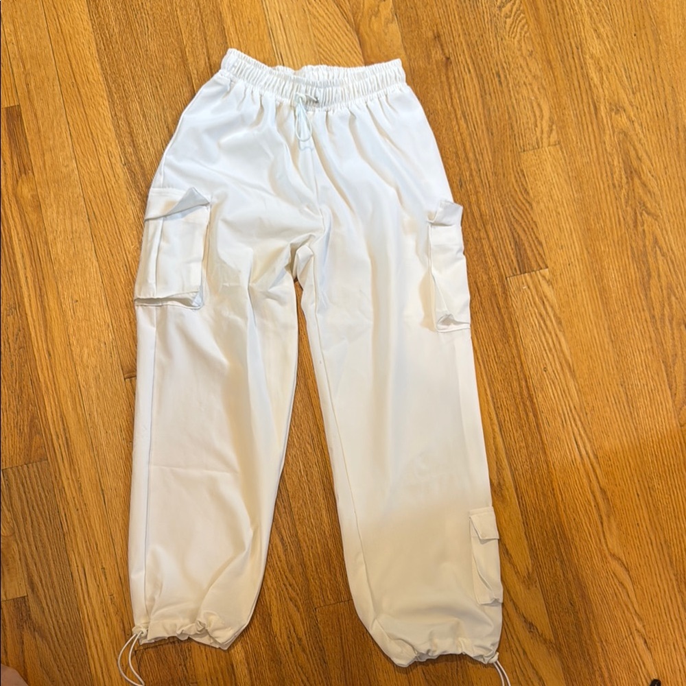 Flowers by Zoe FBZ Kids White Cargo Pants Size Medium